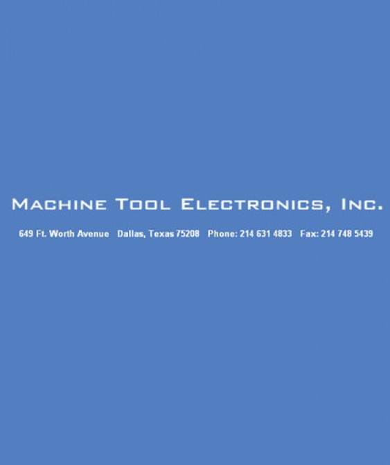 Machine Tool Electronics