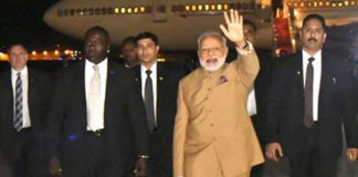 Modi arrives in U.S.