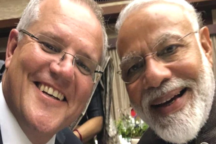 Australian PM Scott Morrison Tweets Selfie with Narendra Modi, Says 'Kithana Acha He Modi!'