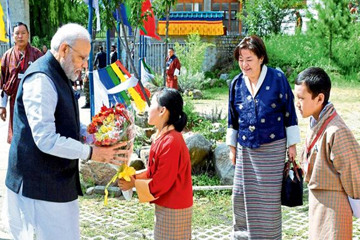 Narendra Modi in Bhutan